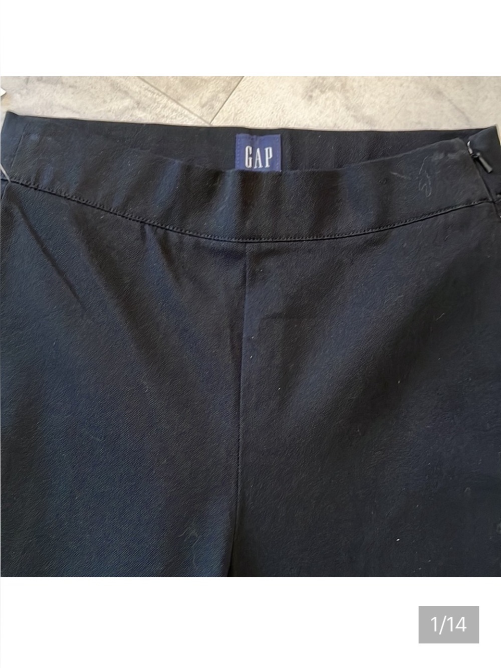 Gap Stretch Dress Pants Side Zip High Waisted True Black Size 4
NWT